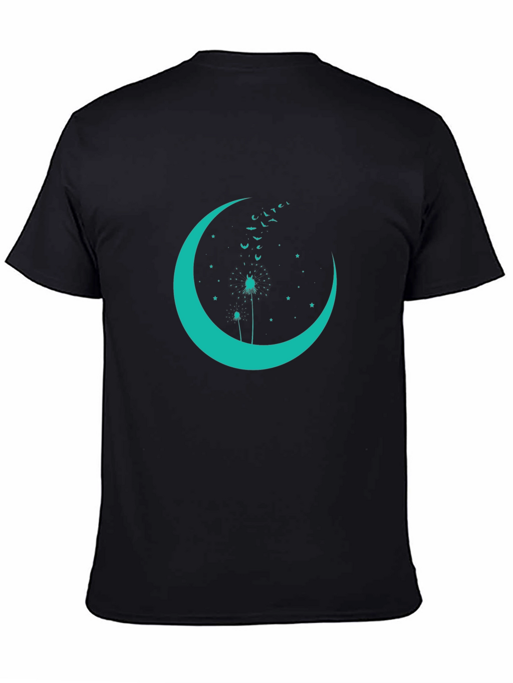 Crescent Moon Dandelion Graphic Tee