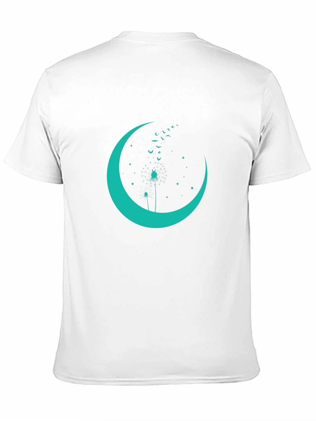 Crescent Moon Dandelion Graphic Tee