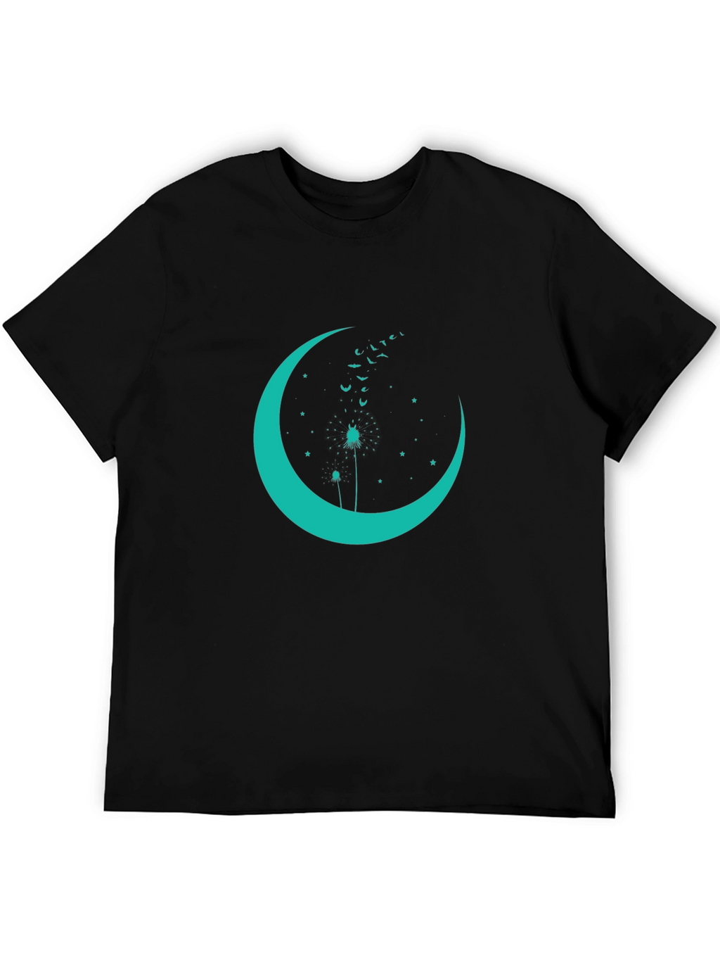 Crescent Moon Dandelion Graphic Tee