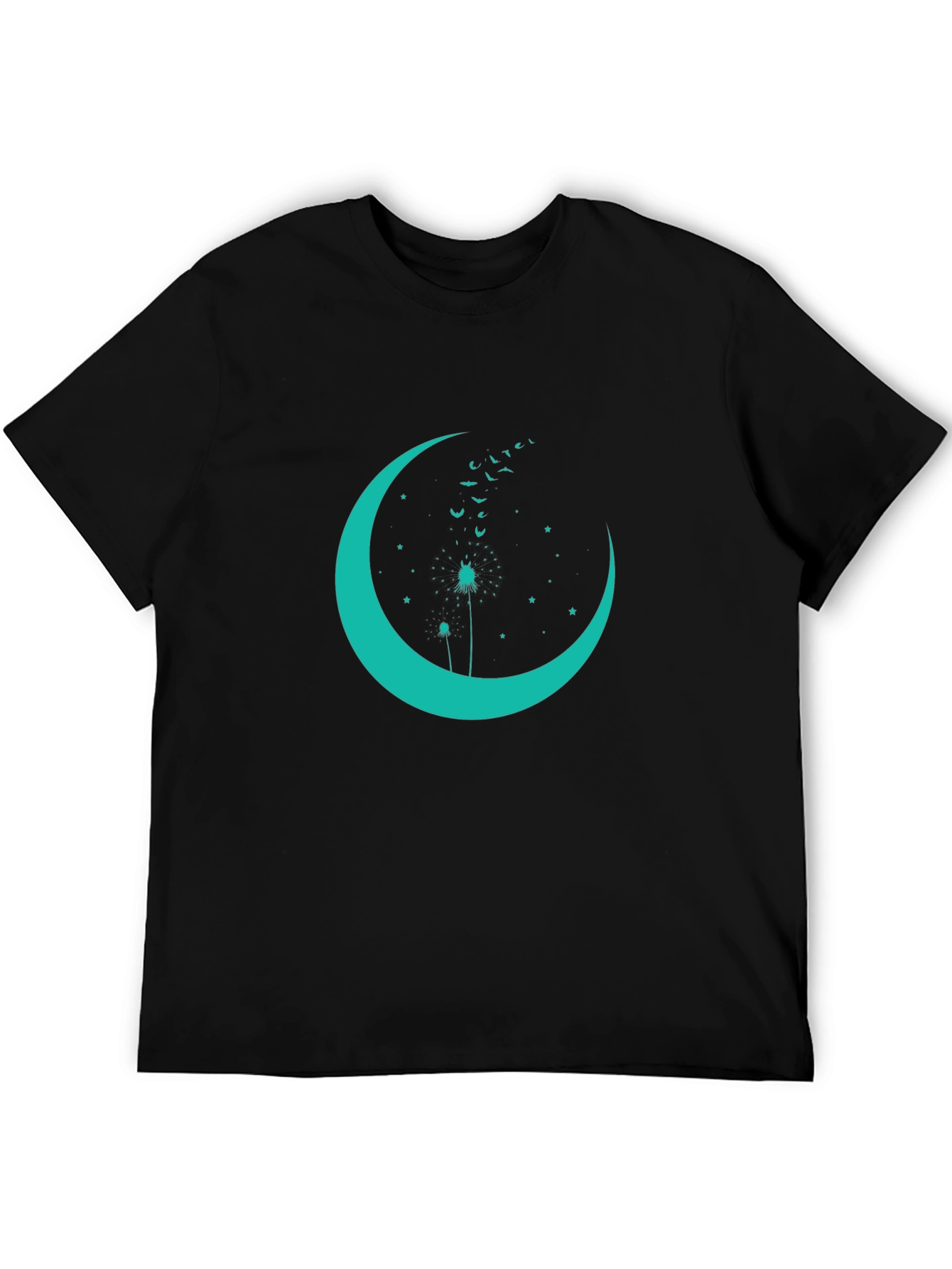 Crescent Moon Dandelion Graphic Tee
