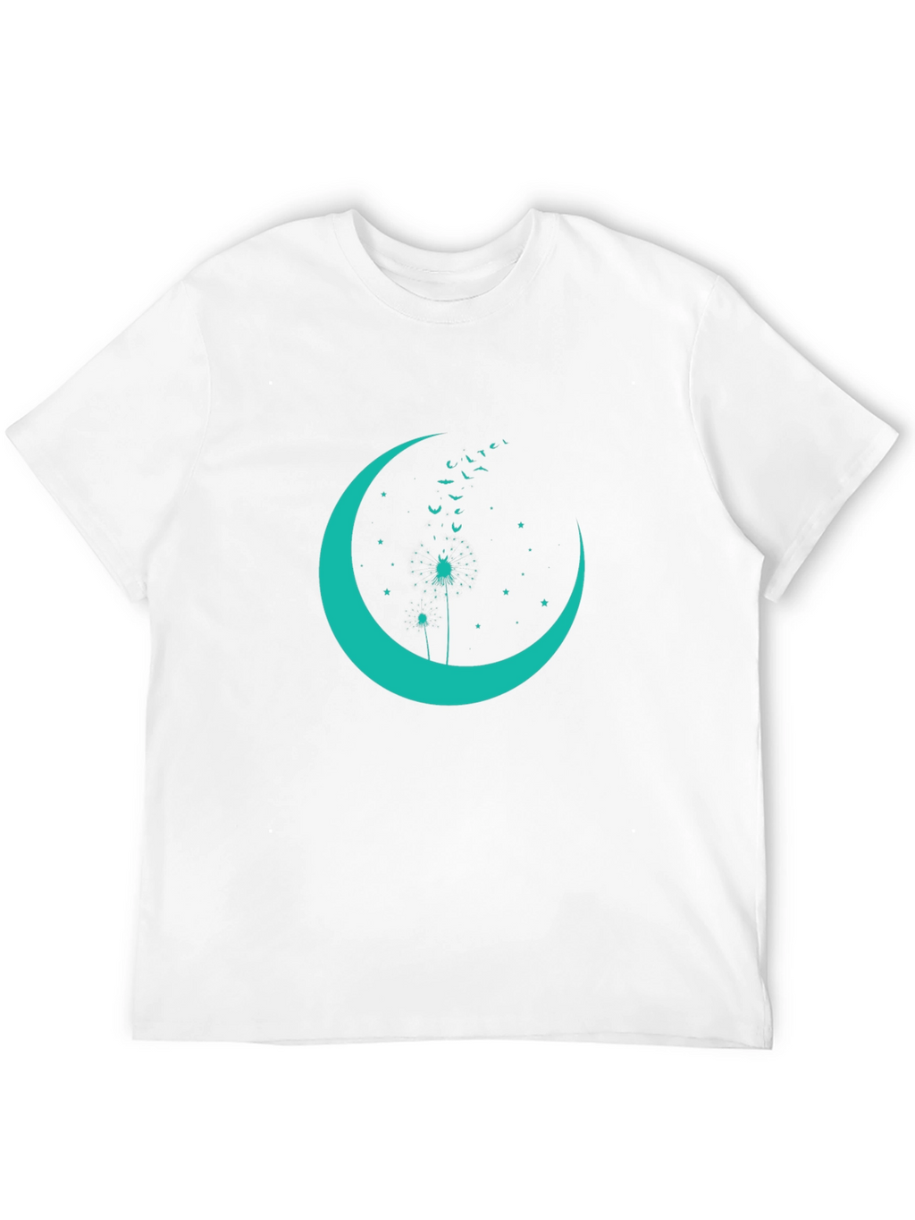 Crescent Moon Dandelion Graphic Tee