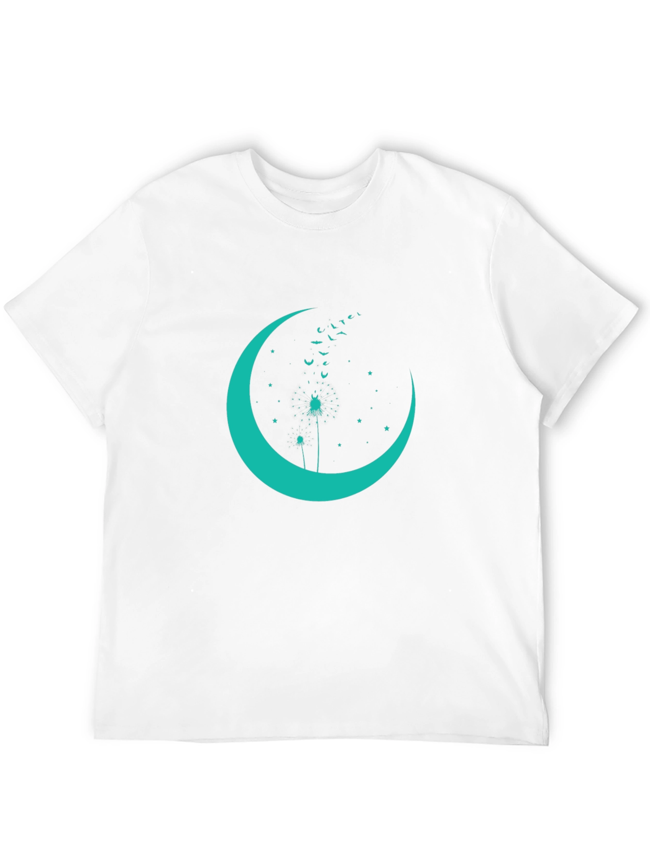 Crescent Moon Dandelion Graphic Tee