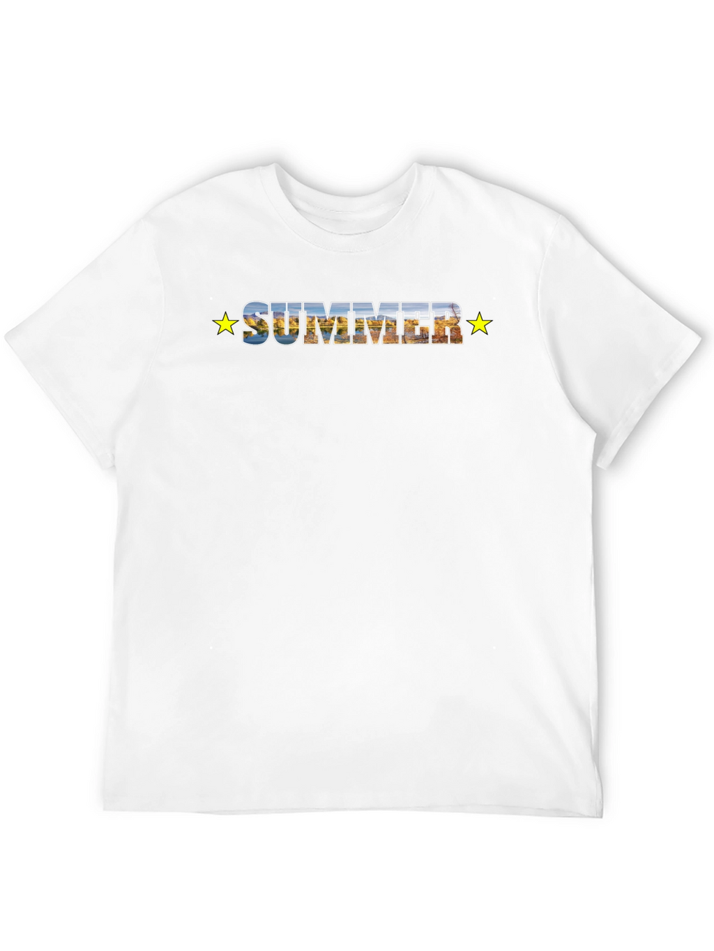 Summer Scenic Graphic Tee - Stylish Comfort