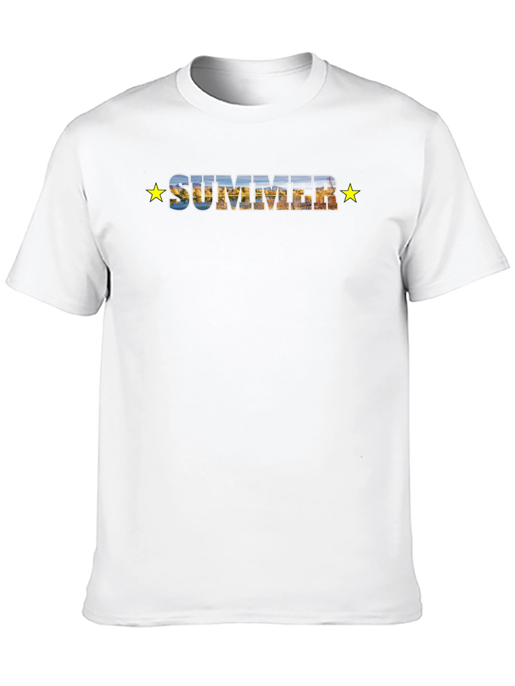 Summer Scenic Graphic Tee - Stylish Comfort