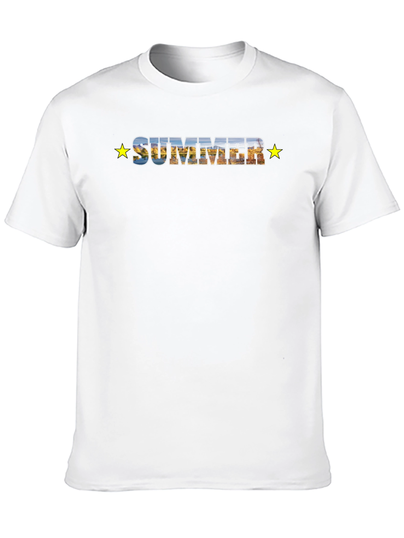 Summer Scenic Graphic Tee - Stylish Comfort