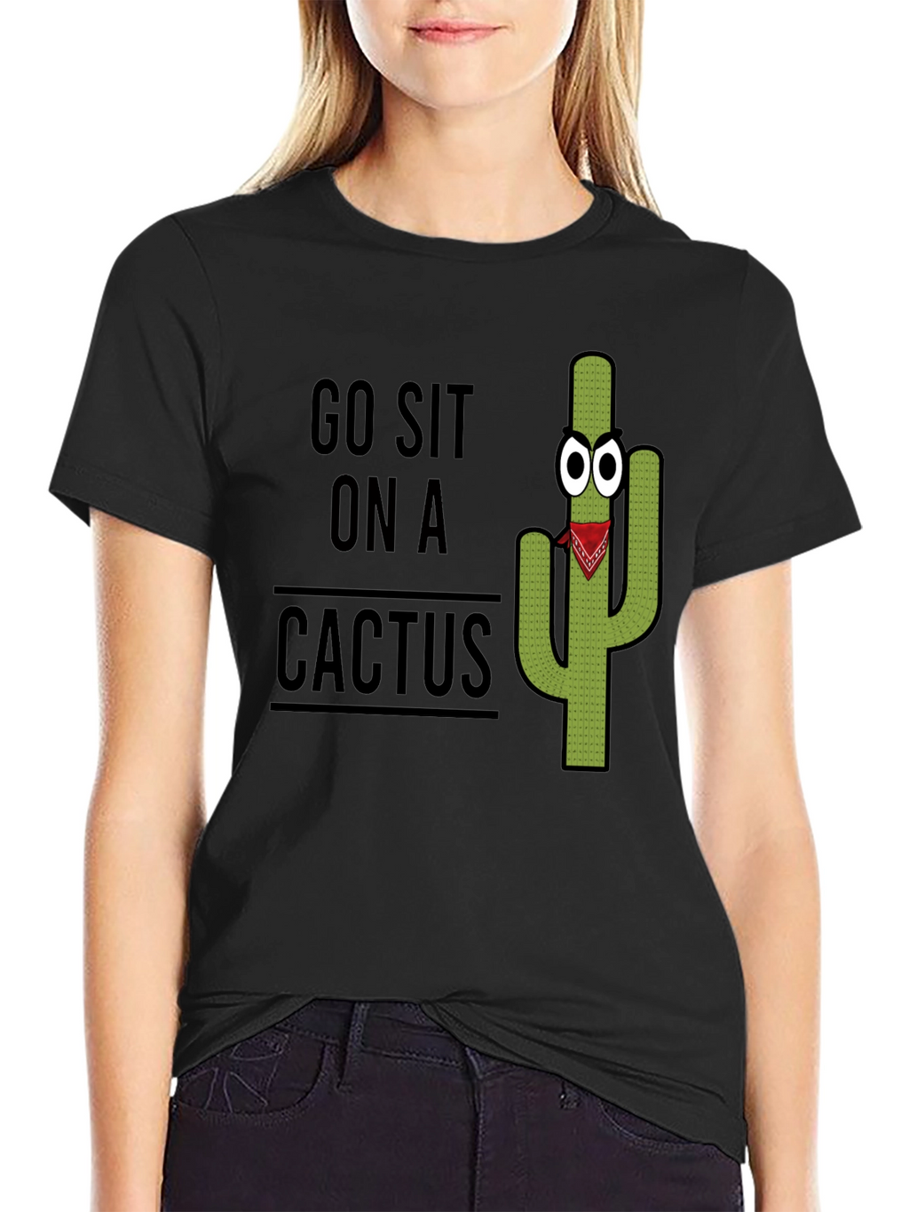 Go Sit On A Cactus Graphic Tee