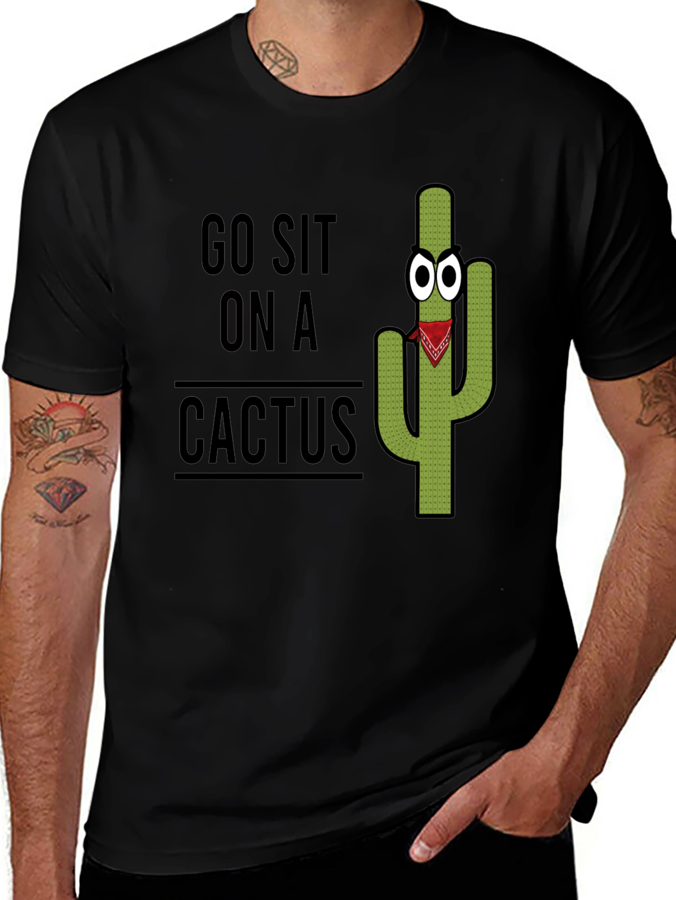 Go Sit On A Cactus Graphic Tee