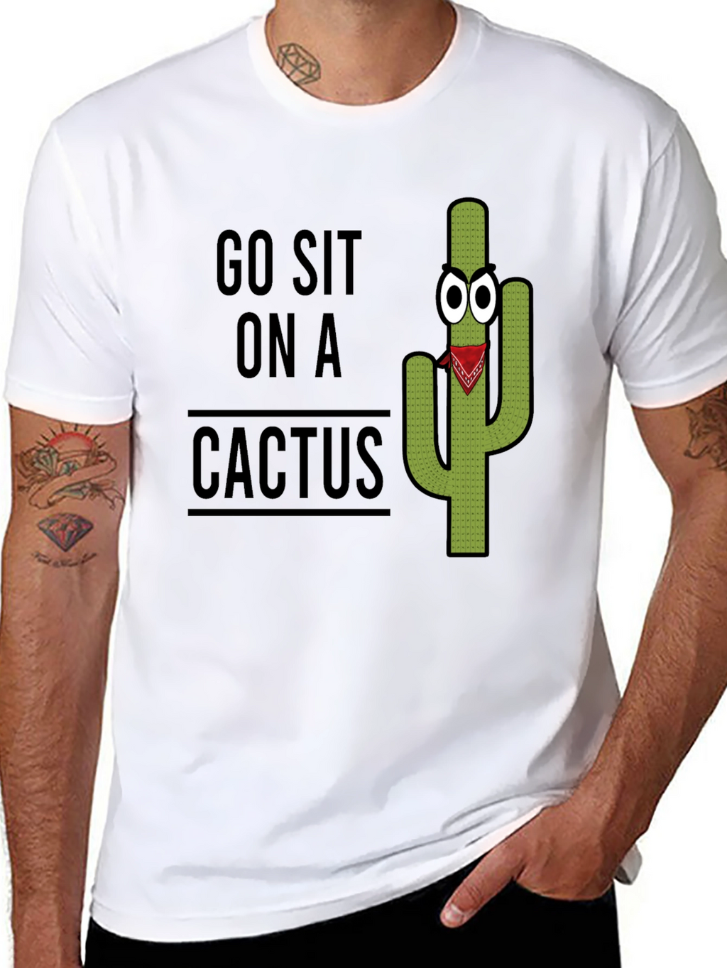 Go Sit On A Cactus Graphic Tee