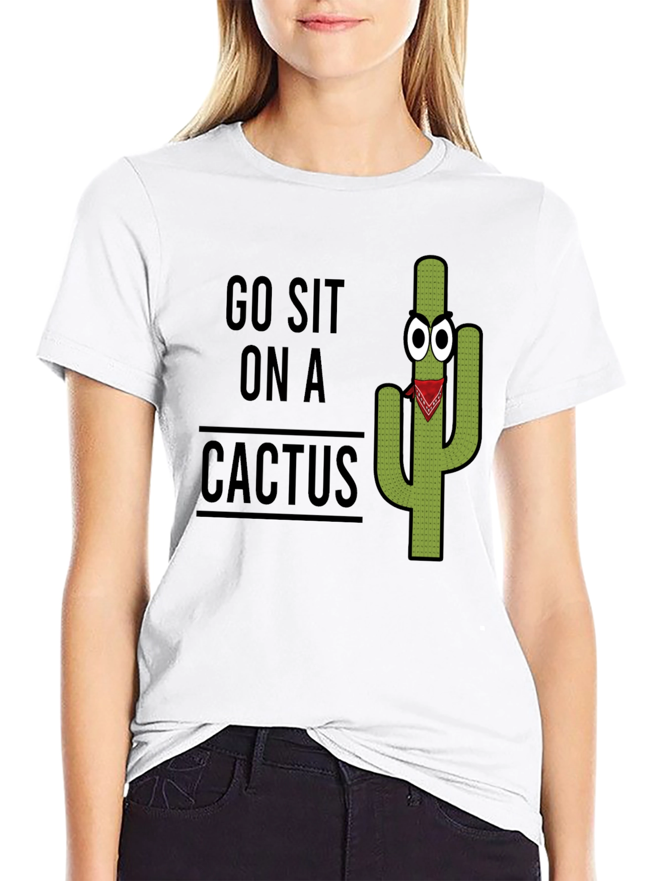 Go Sit On A Cactus Graphic Tee