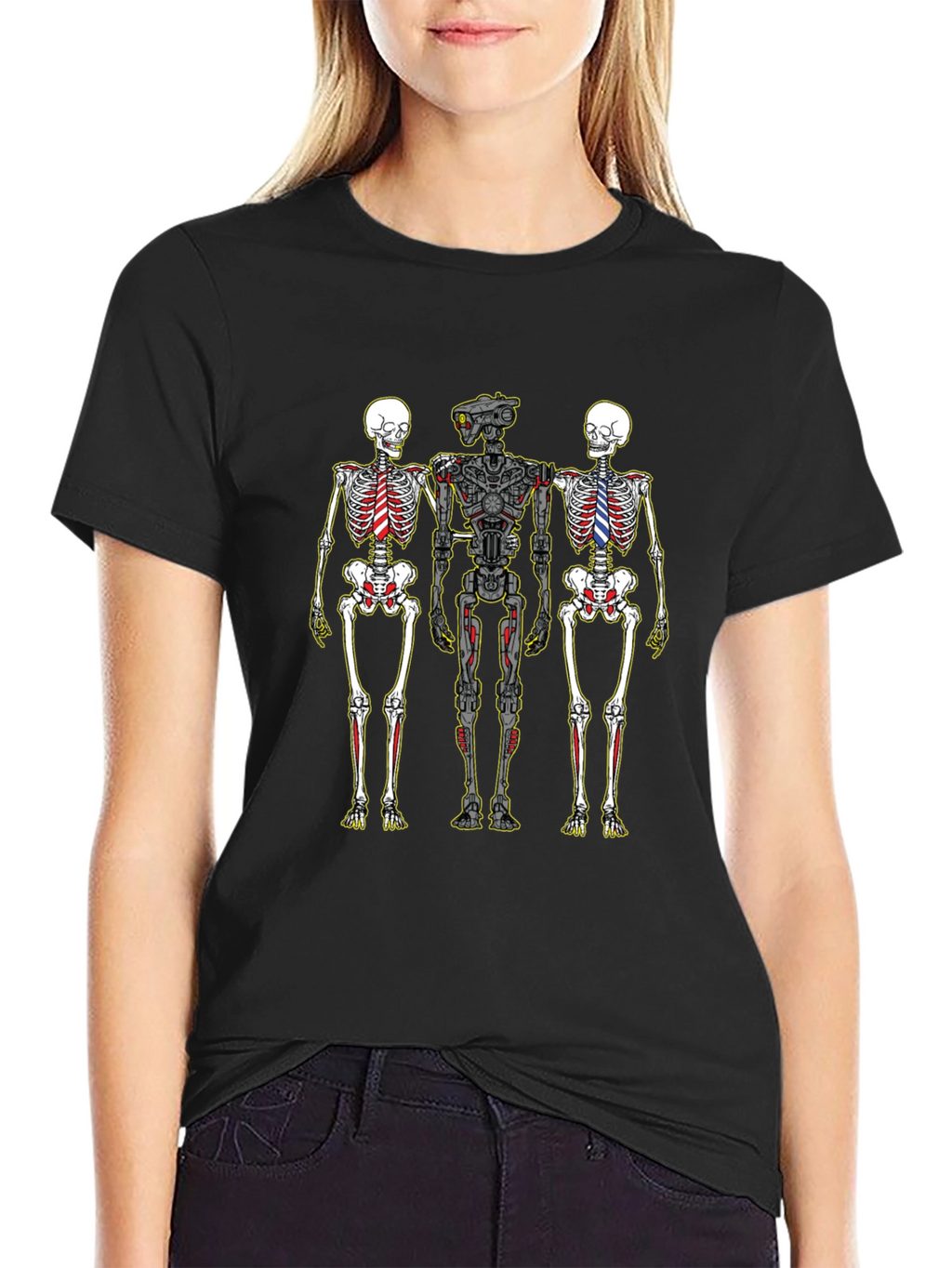 Skeleton Trio Graphic T-Shirt