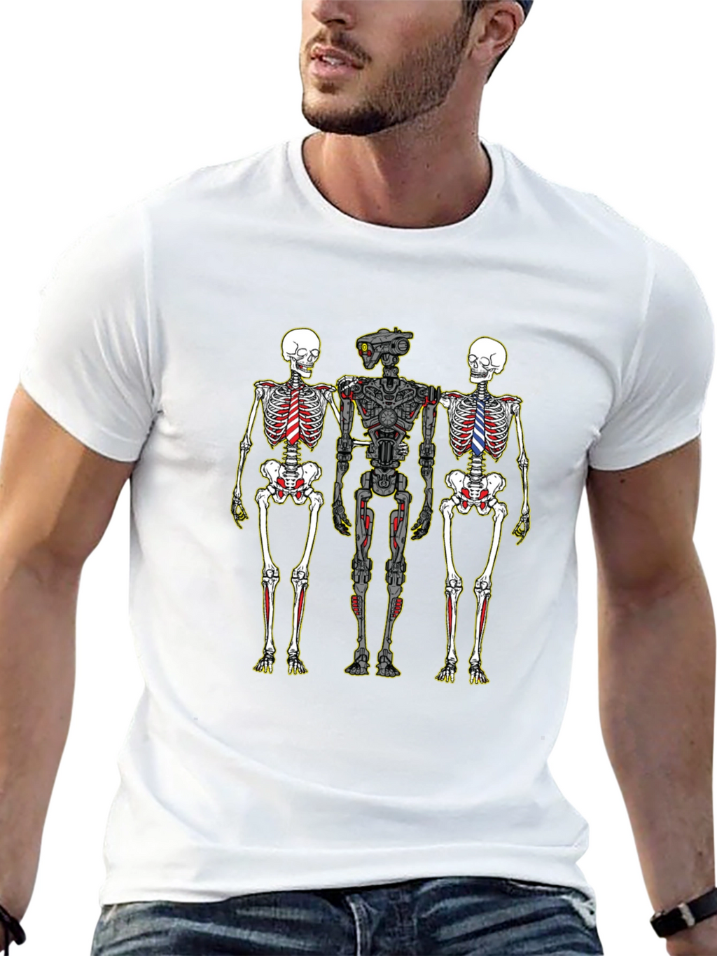 Skeleton Trio Graphic T-Shirt