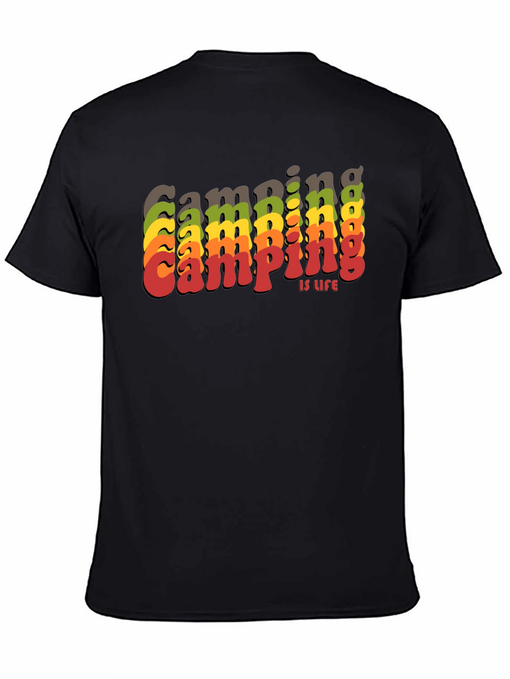 Camping is Life Retro T-Shirt