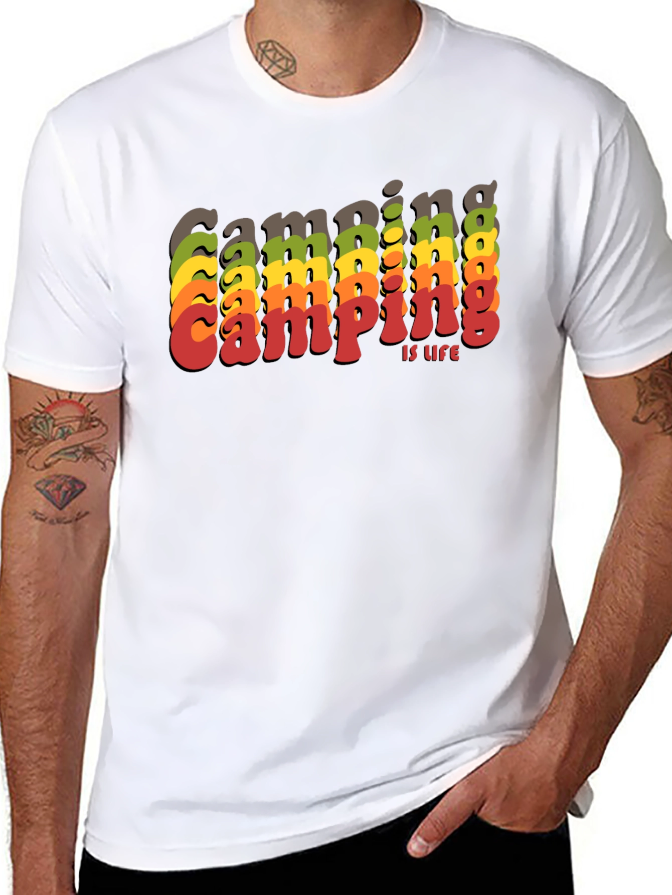 Camping is Life Retro T-Shirt
