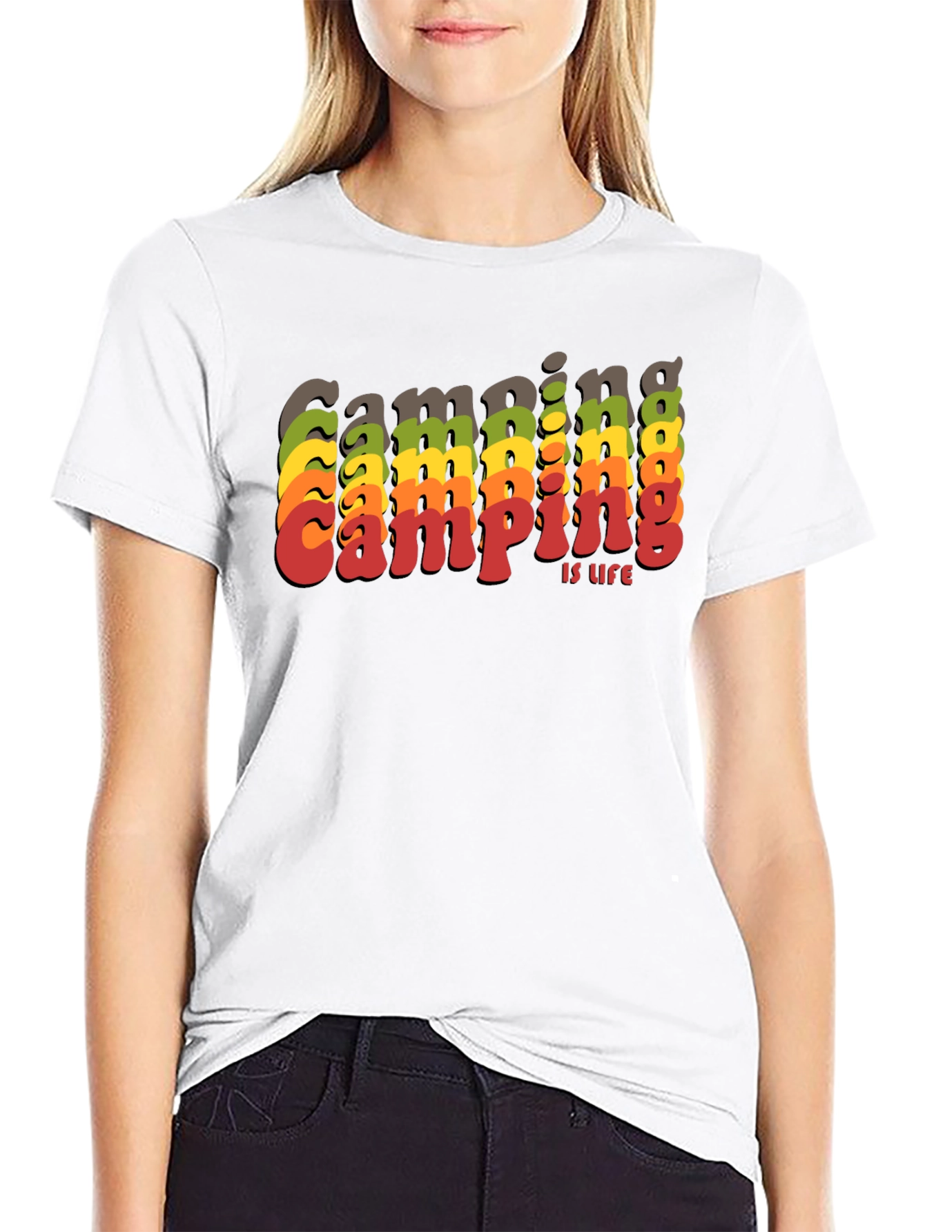 Camping is Life Retro T-Shirt