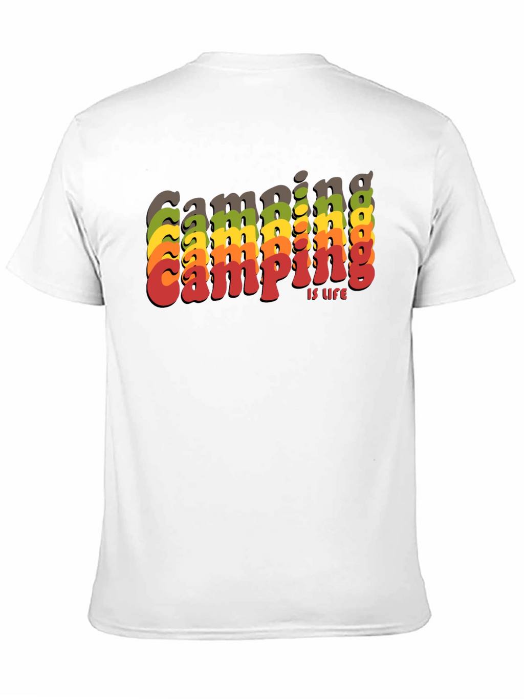 Camping is Life Retro T-Shirt