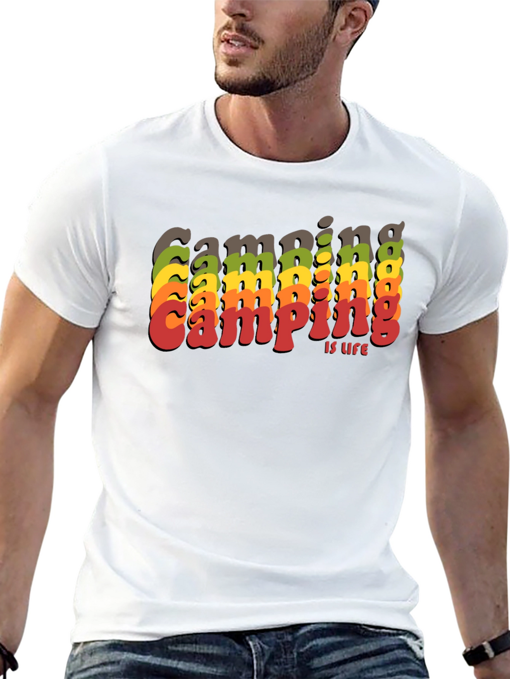 Camping is Life Retro T-Shirt