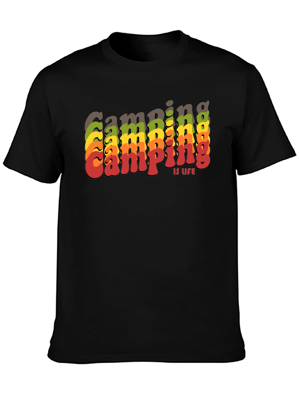 Camping is Life Retro T-Shirt