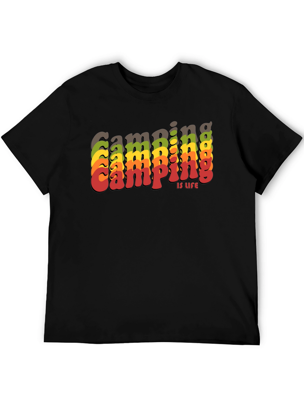 Camping is Life Retro T-Shirt