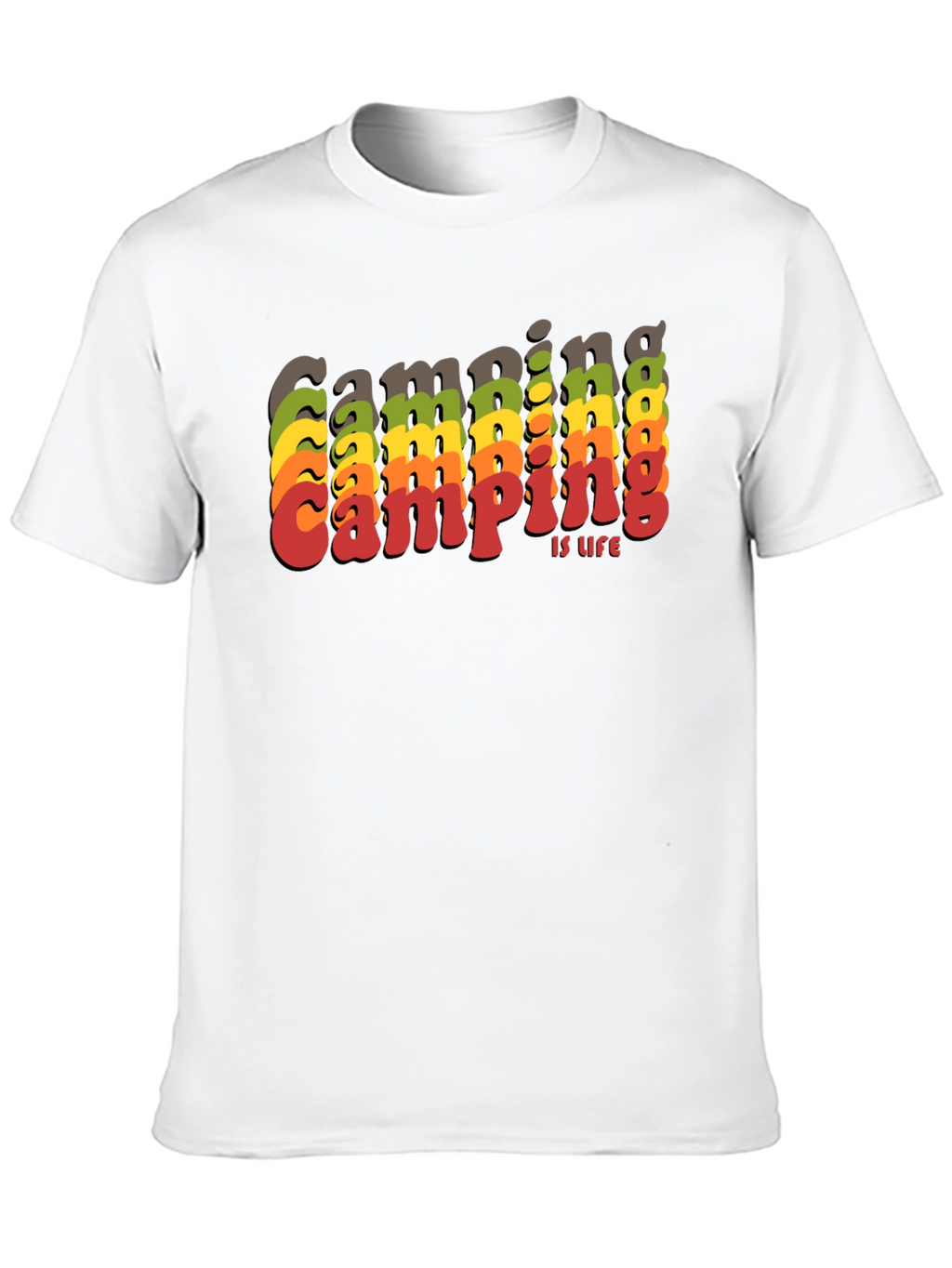 Camping is Life Retro T-Shirt