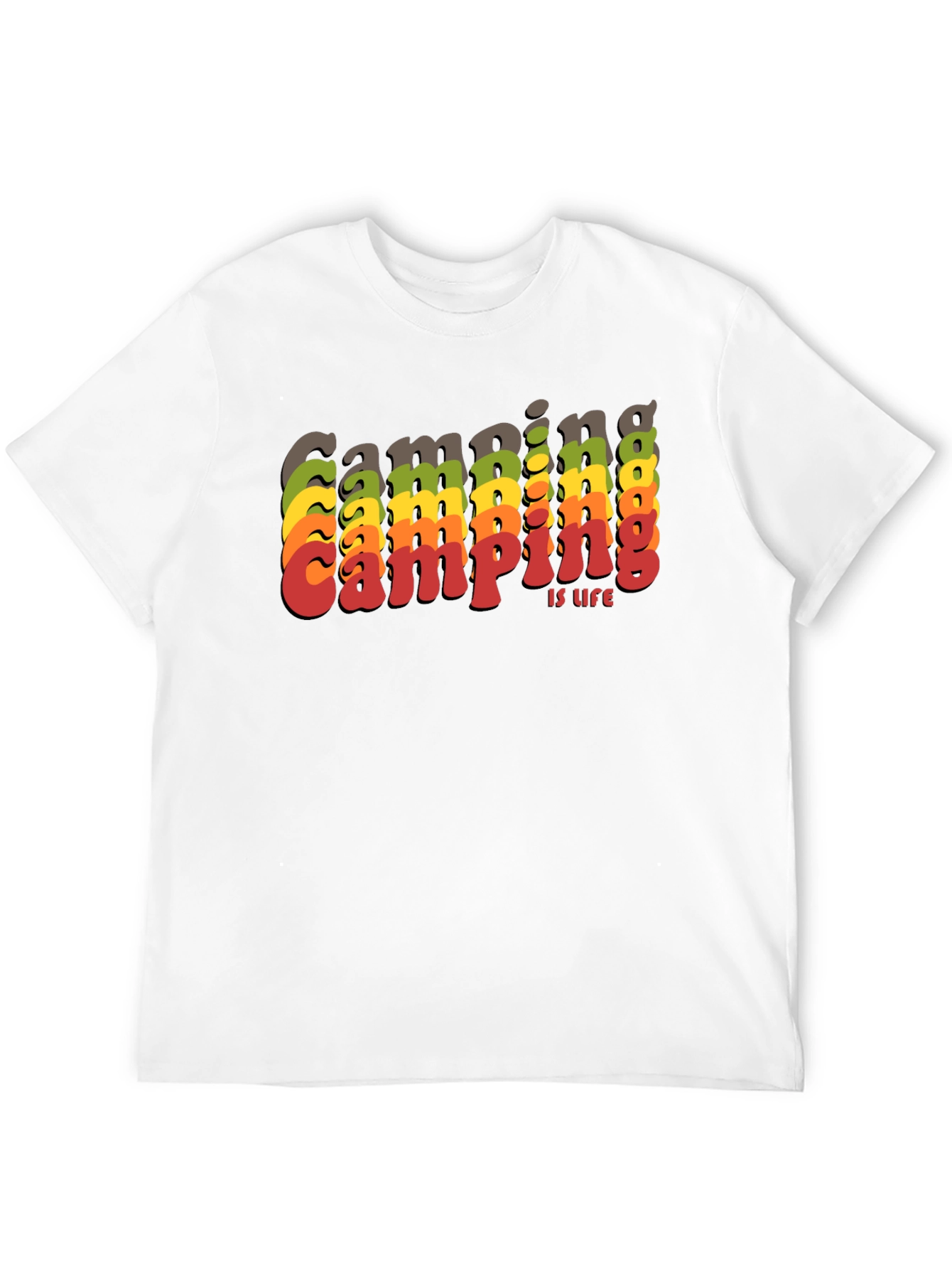 Camping is Life Retro T-Shirt