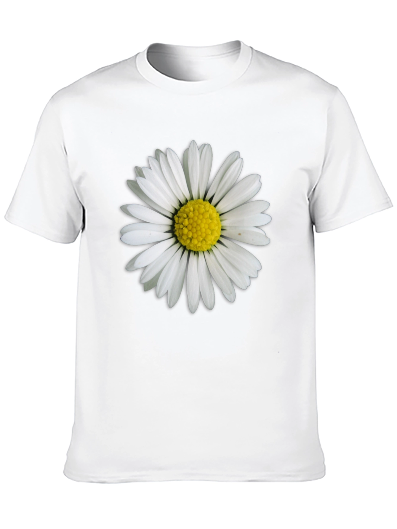 Daisy Graphic Tee - Black Cotton Comfort