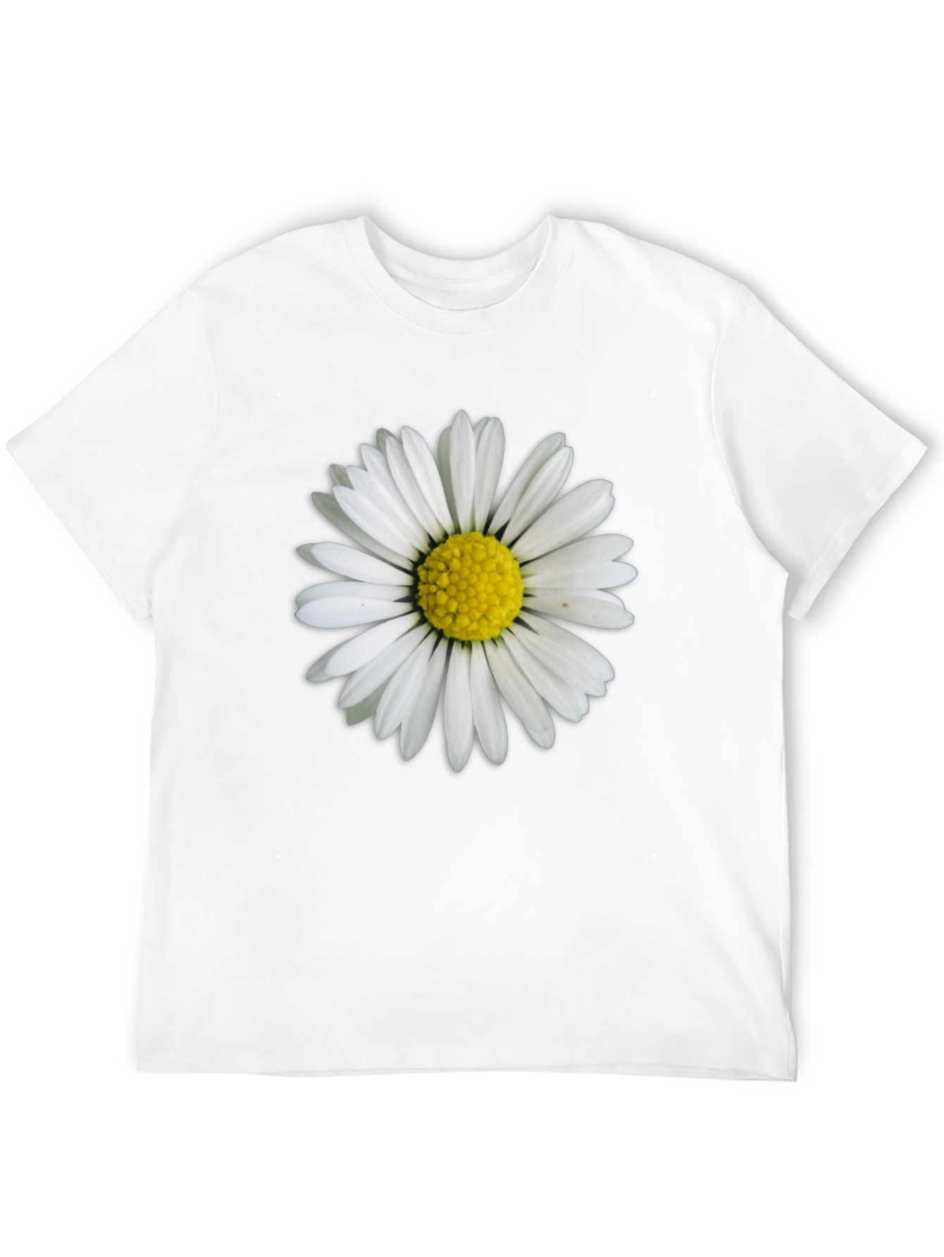 Daisy Graphic Tee - Black Cotton Comfort