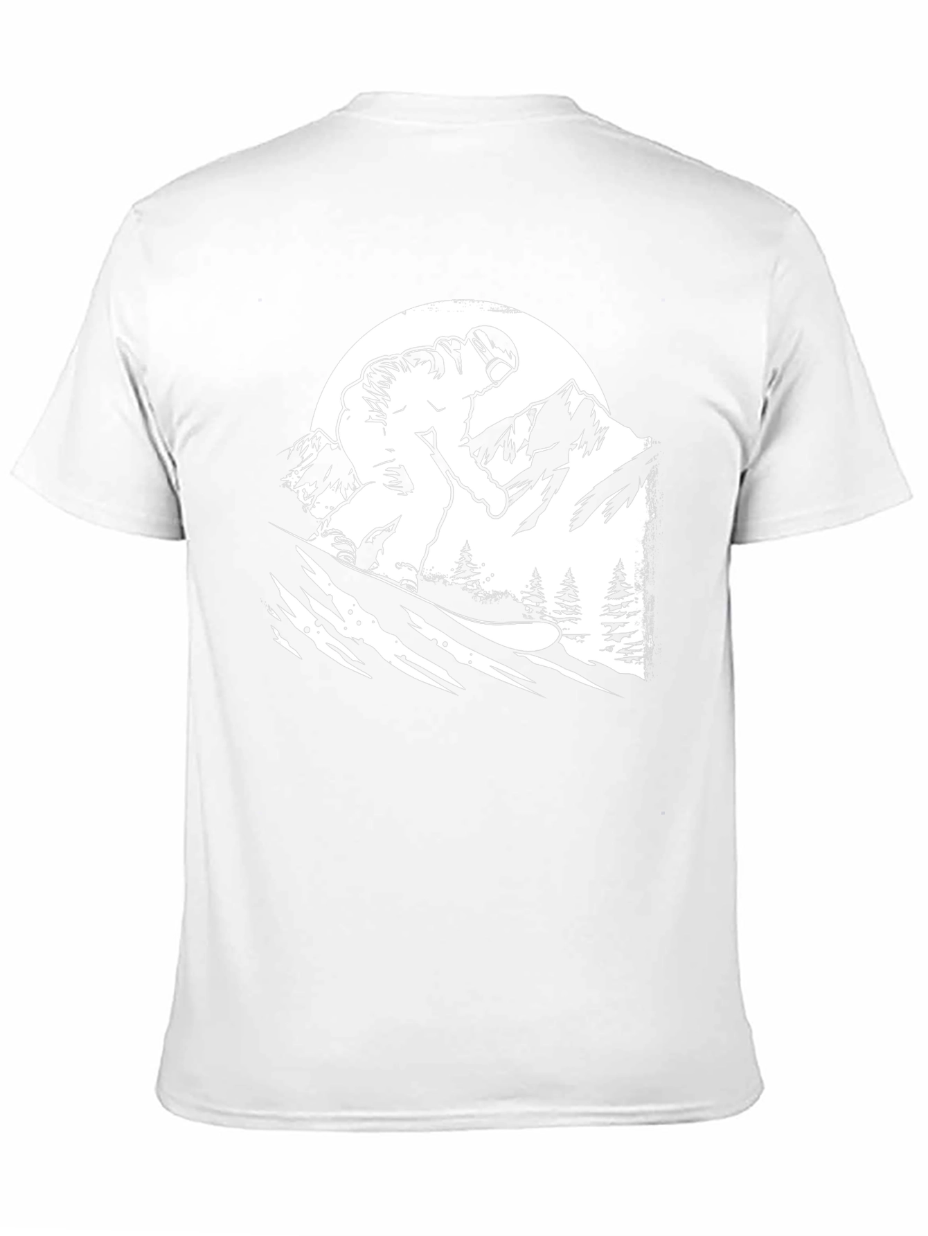 Snowboarder Graphic Tee - Black Cotton T-Shirt