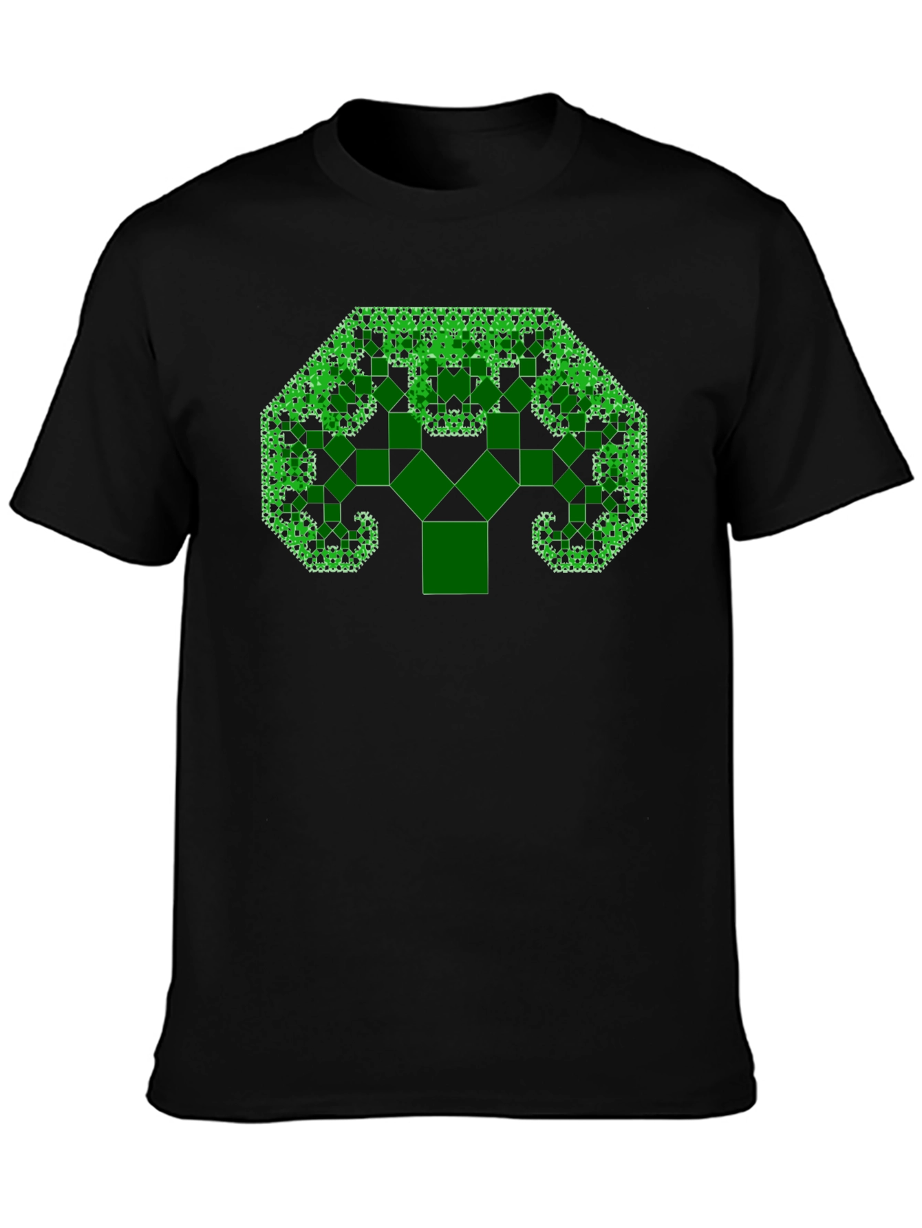 Fractal Tree Black T-Shirt