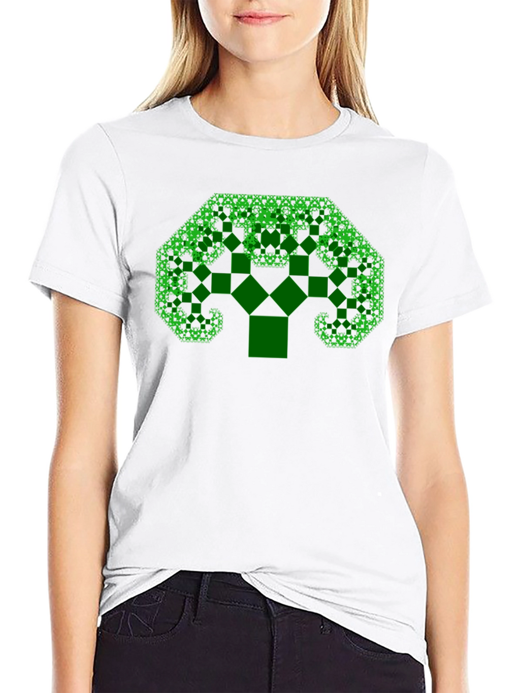 Fractal Tree Black T-Shirt