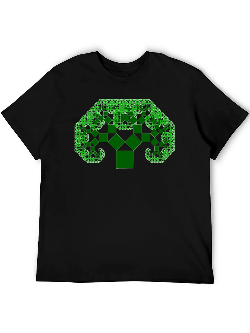 Fractal Tree Black T-Shirt