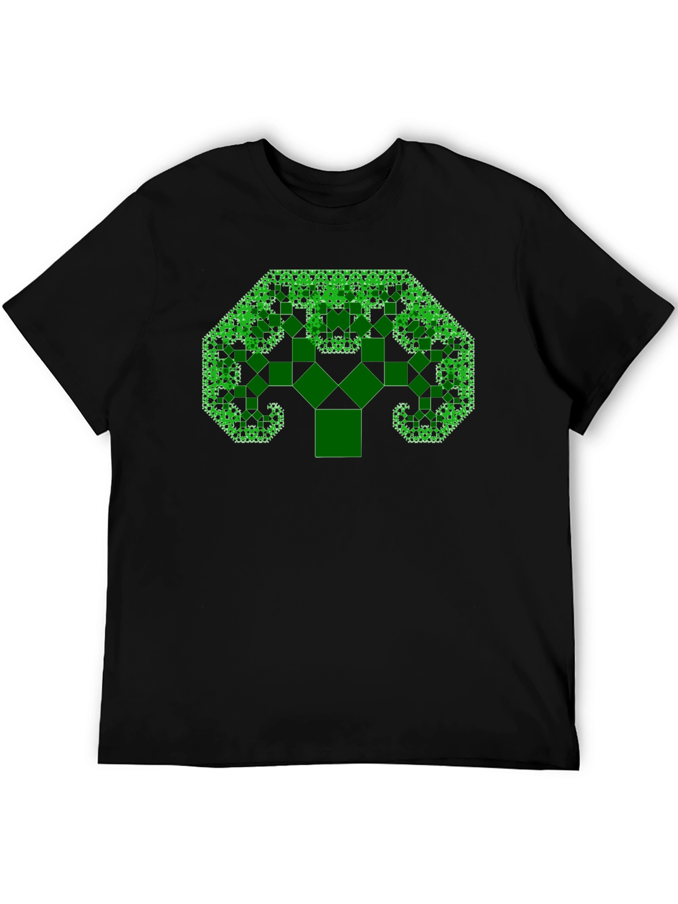 Fractal Tree Black T-Shirt