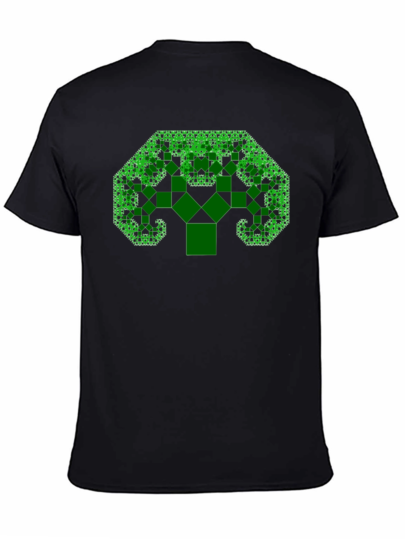 Fractal Tree Black T-Shirt