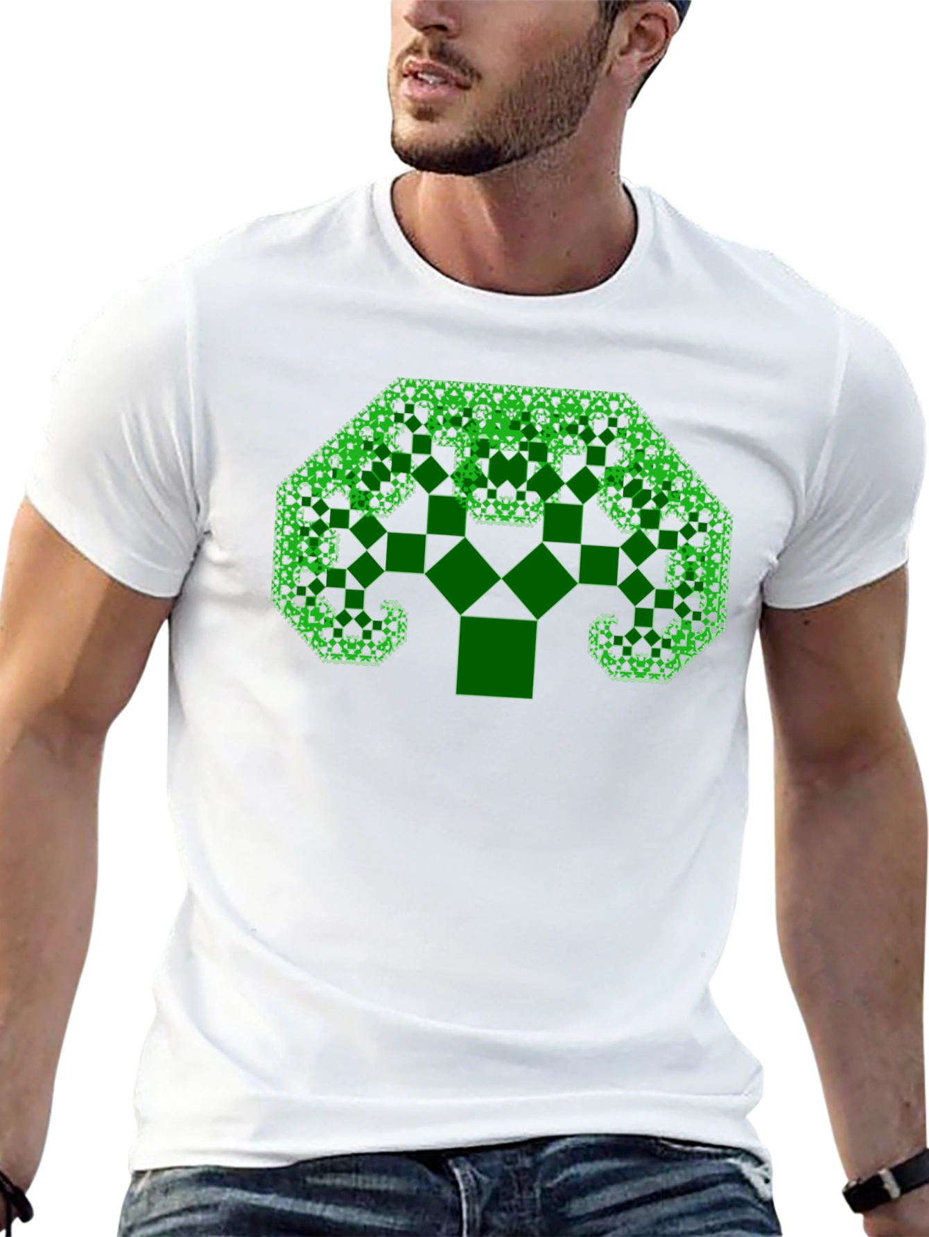 Fractal Tree Black T-Shirt