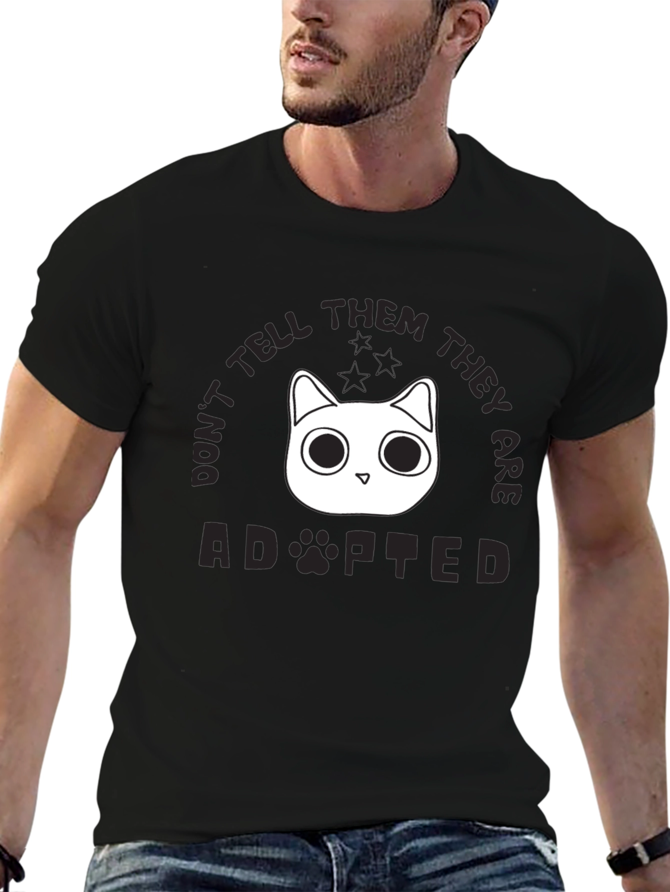 Dont Tell Them Adopted Cat T-Shirt