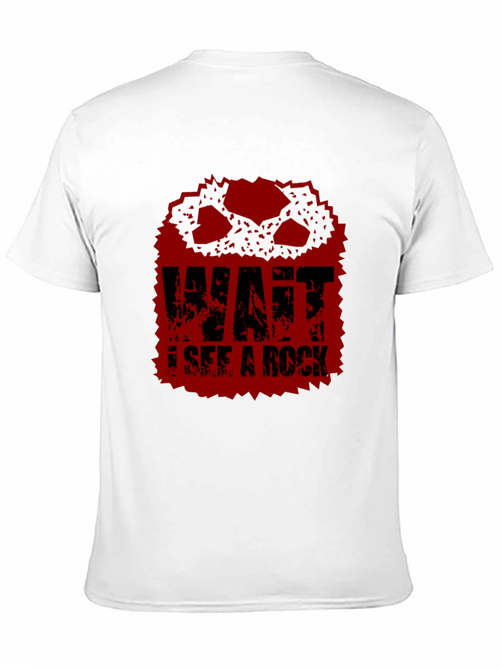 Wait I See A Rock Funny Graphic T-Shirt