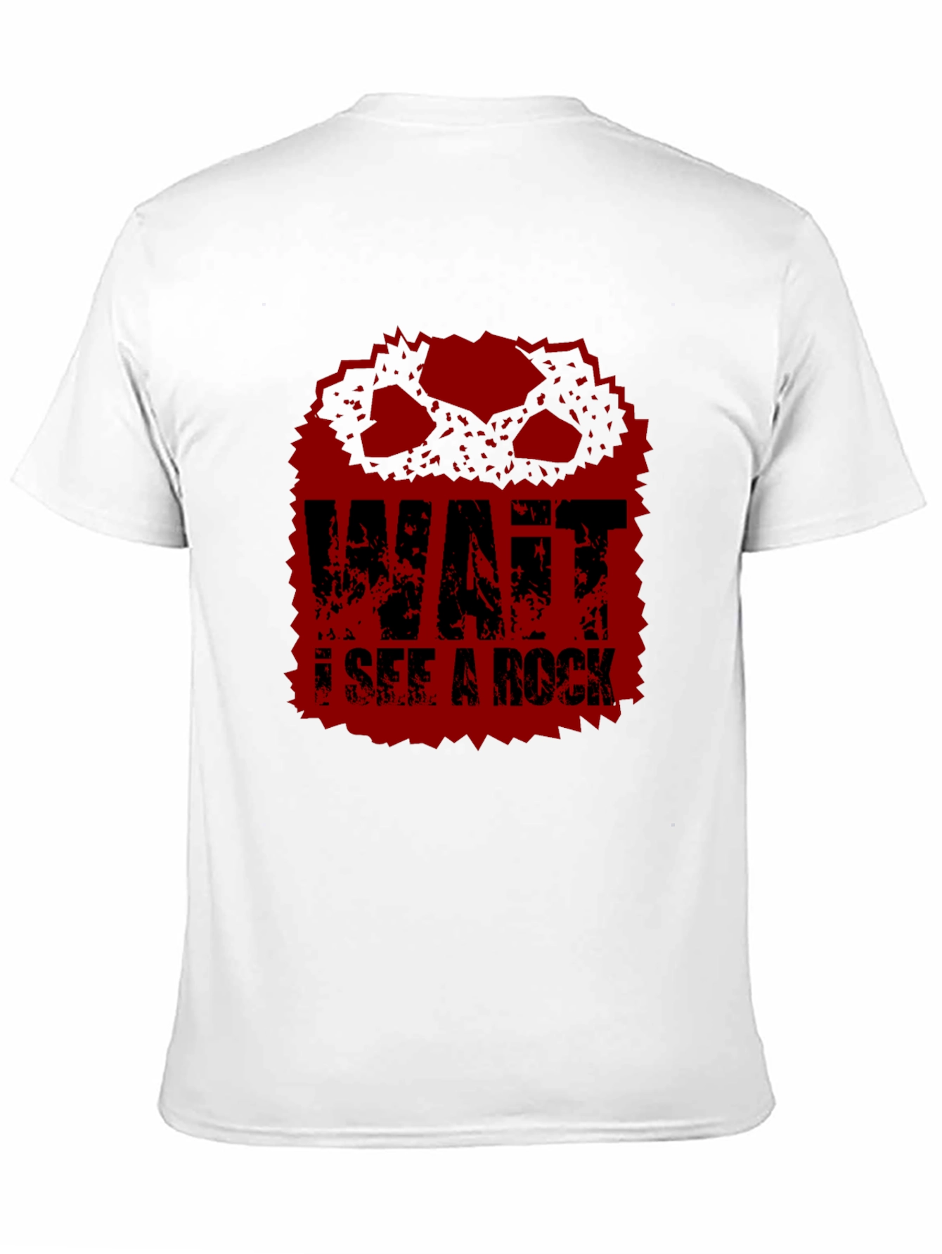 Wait I See A Rock Funny Graphic T-Shirt