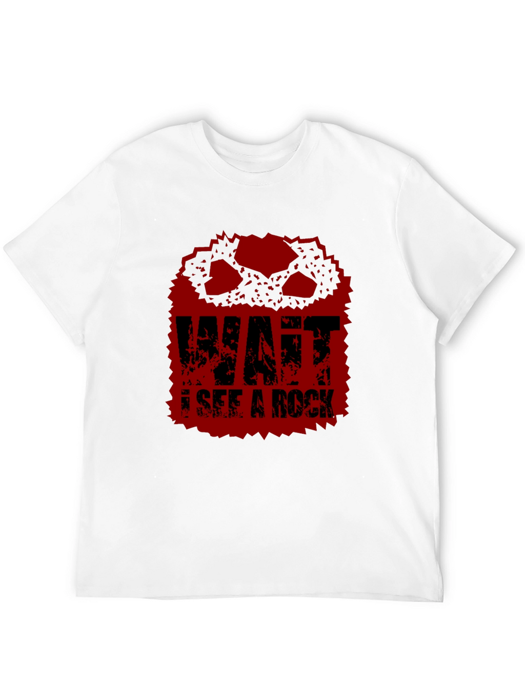 Wait I See A Rock Funny Graphic T-Shirt