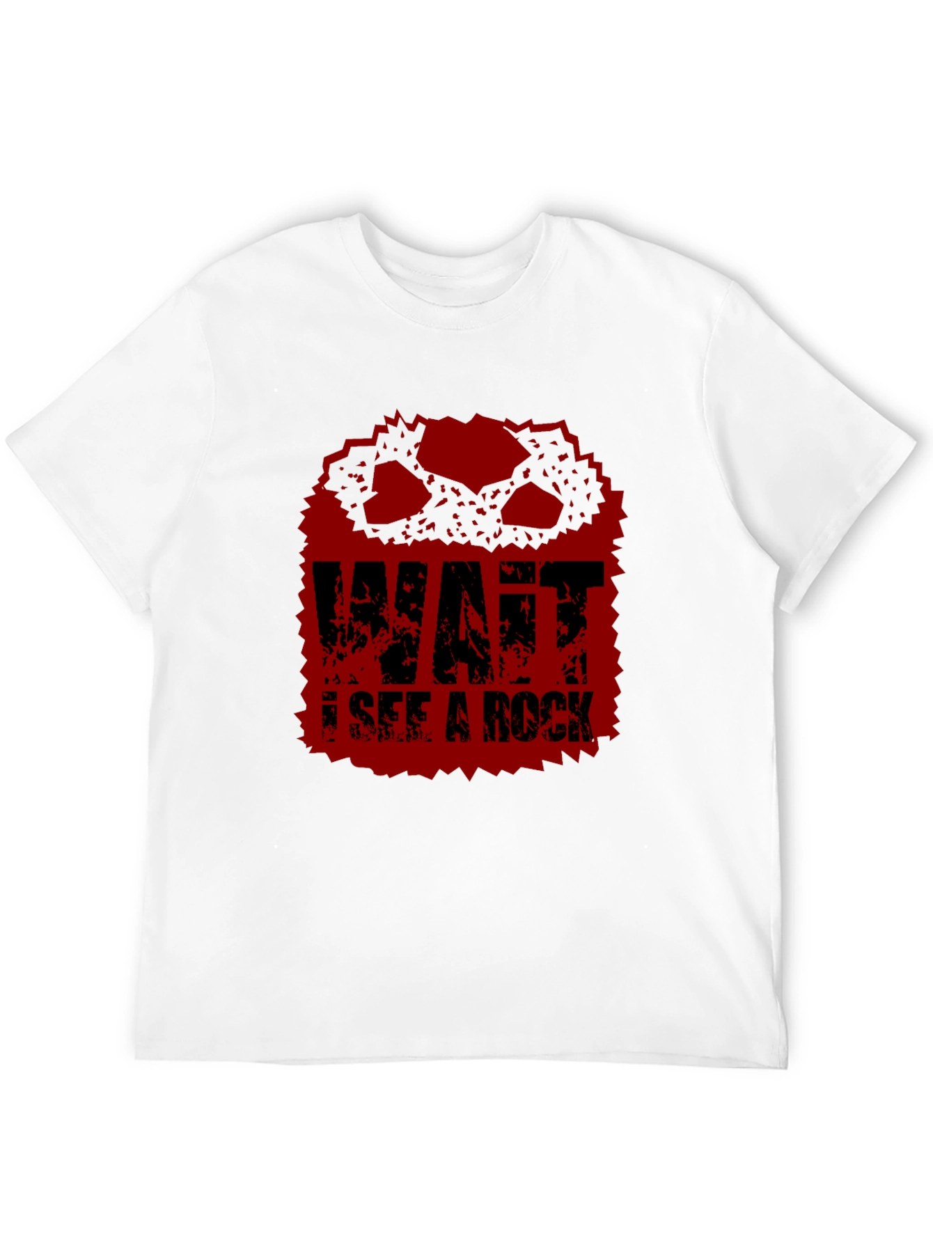 Wait I See A Rock Funny Graphic T-Shirt