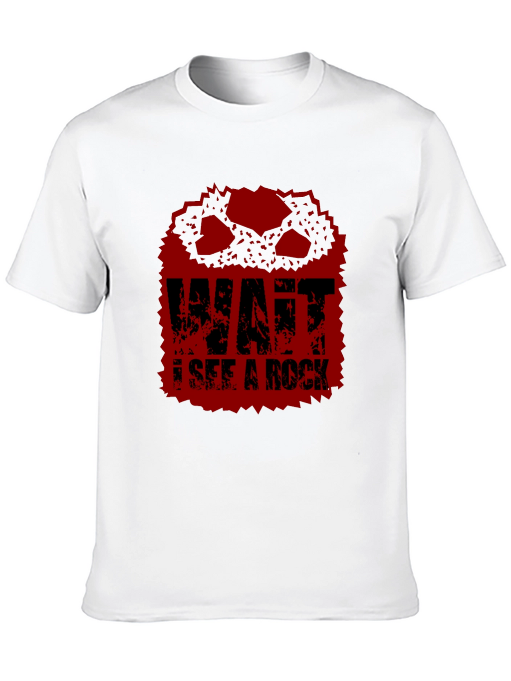 Wait I See A Rock Funny Graphic T-Shirt