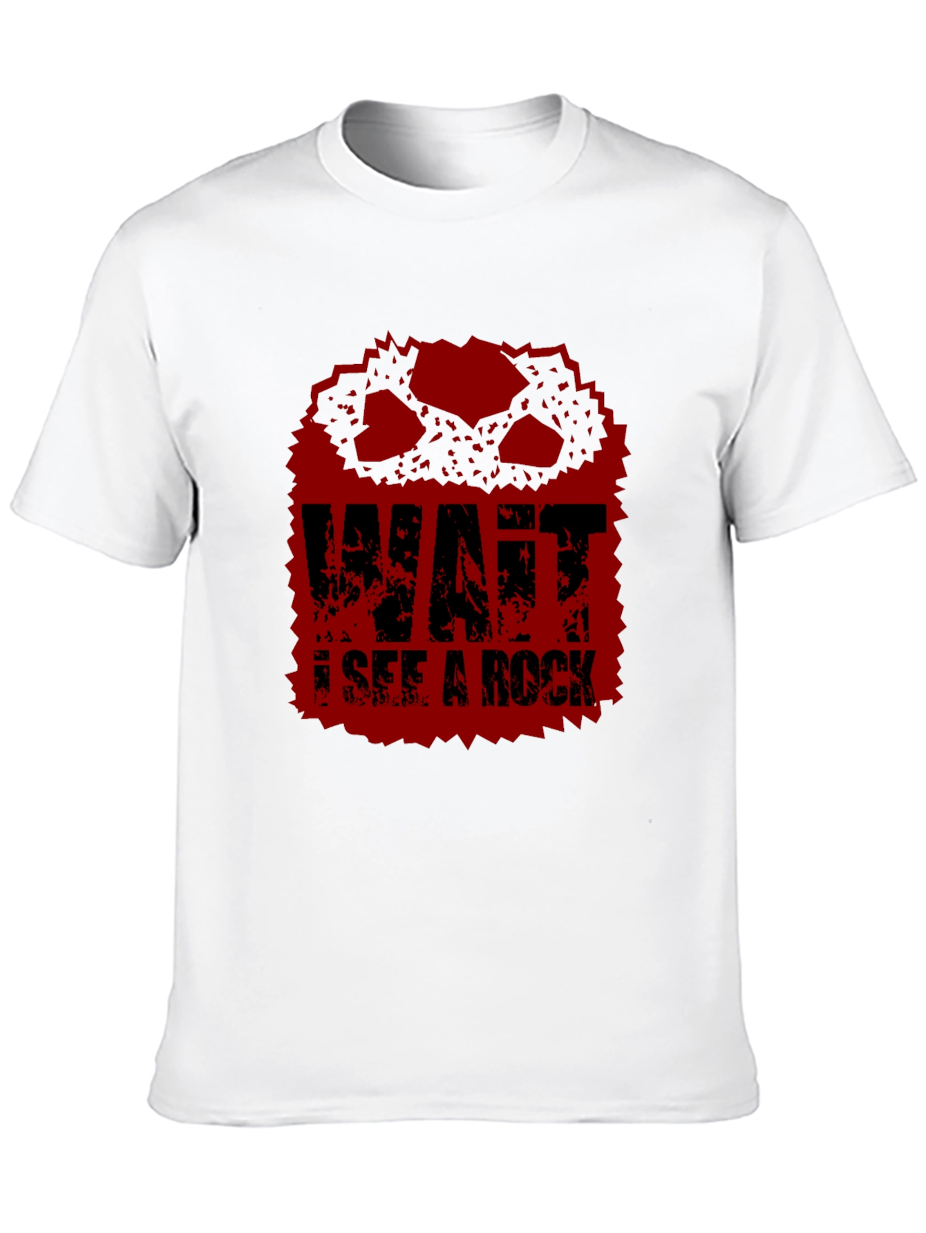 Wait I See A Rock Funny Graphic T-Shirt