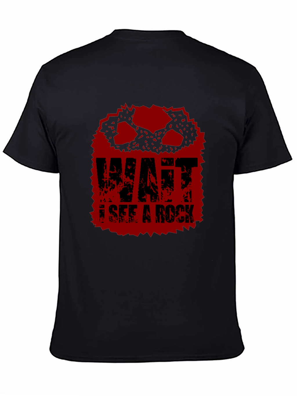 Wait I See A Rock Funny Graphic T-Shirt