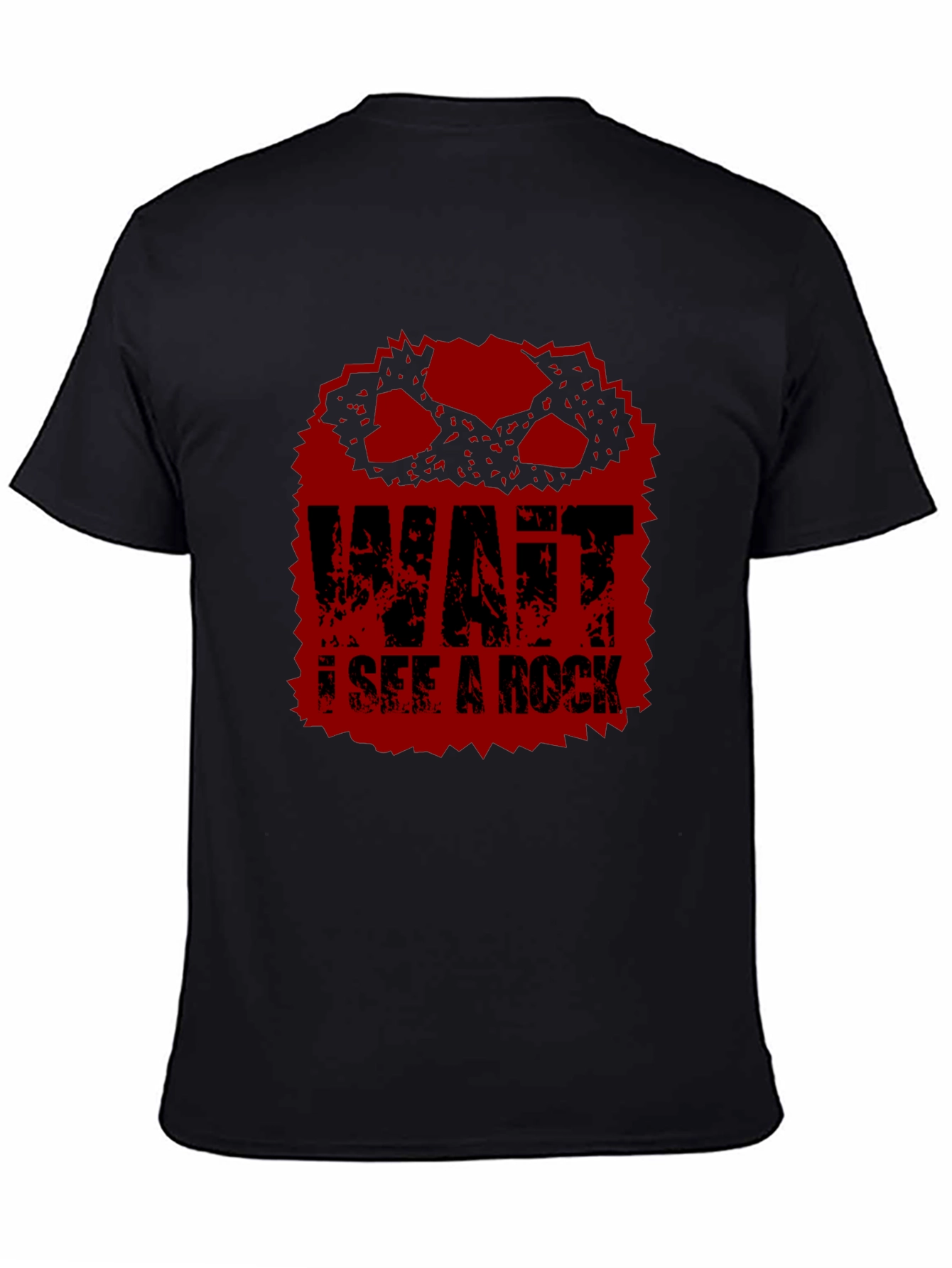 Wait I See A Rock Funny Graphic T-Shirt