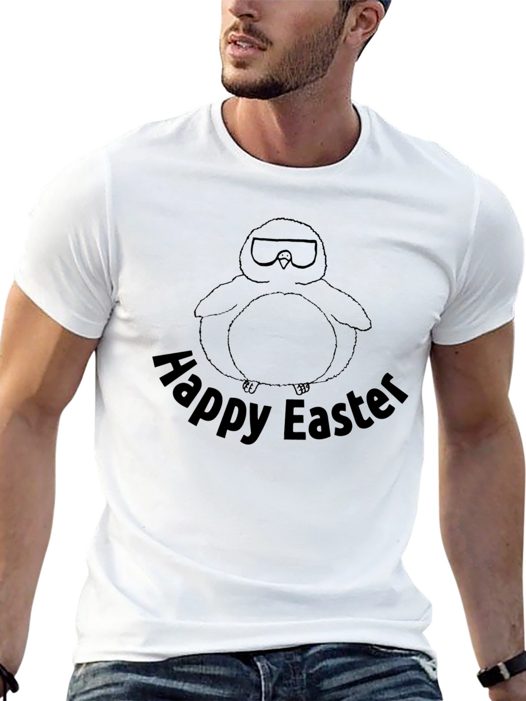 Happy Easter Penguin Graphic T-Shirt