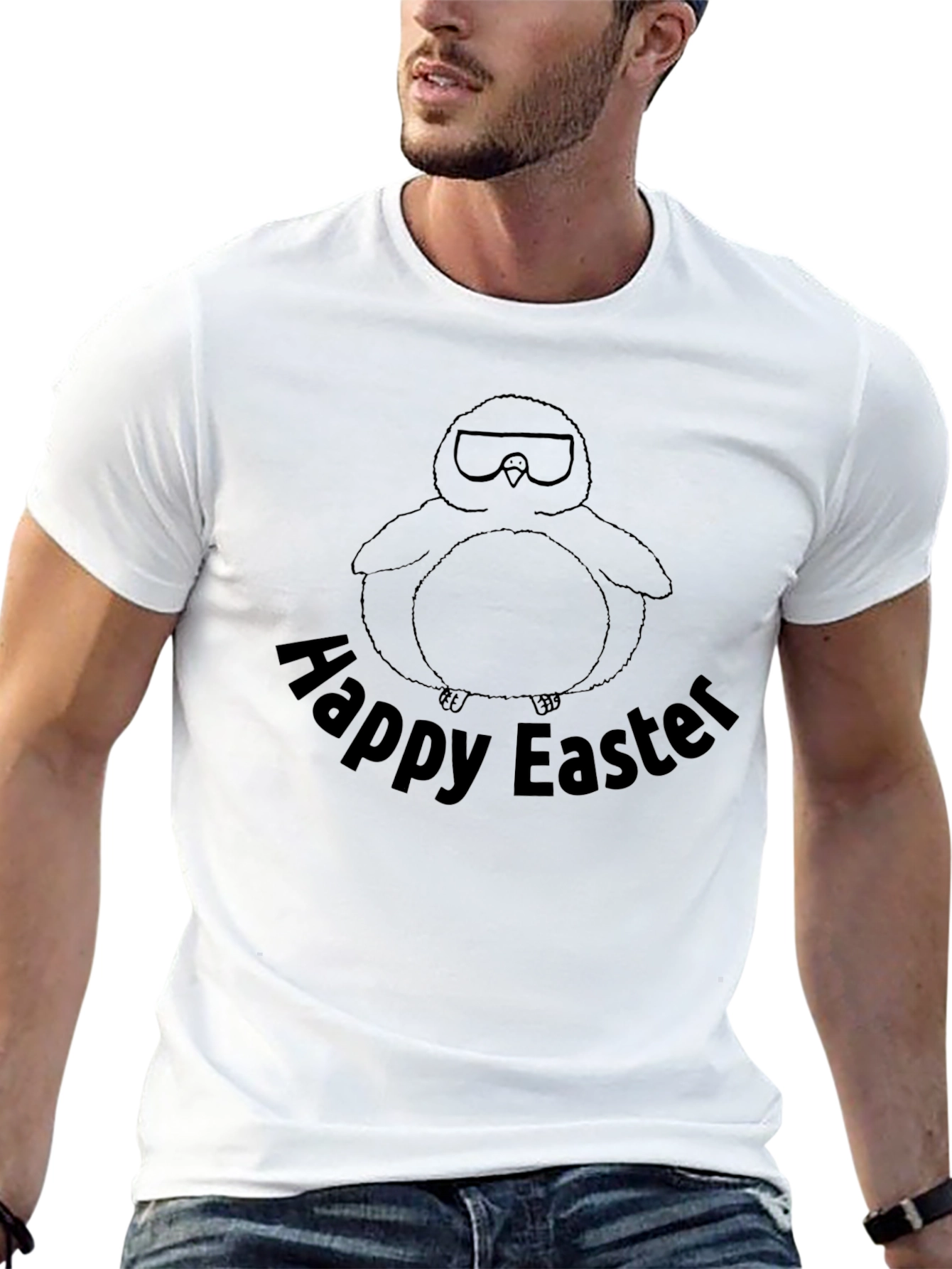 Happy Easter Penguin Graphic T-Shirt