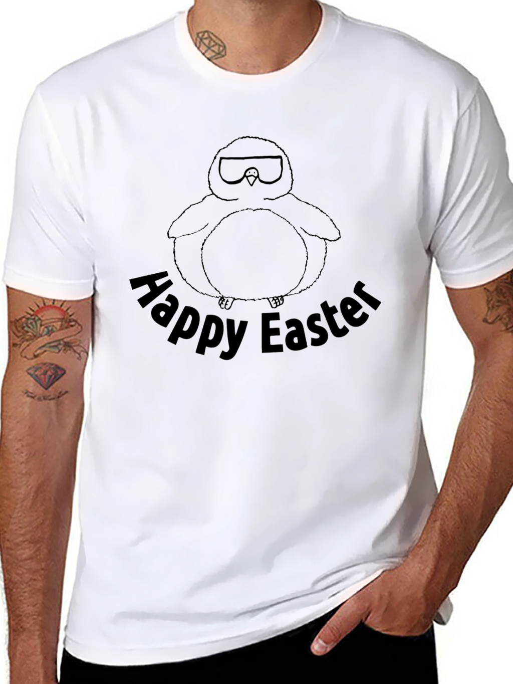 Happy Easter Penguin Graphic T-Shirt