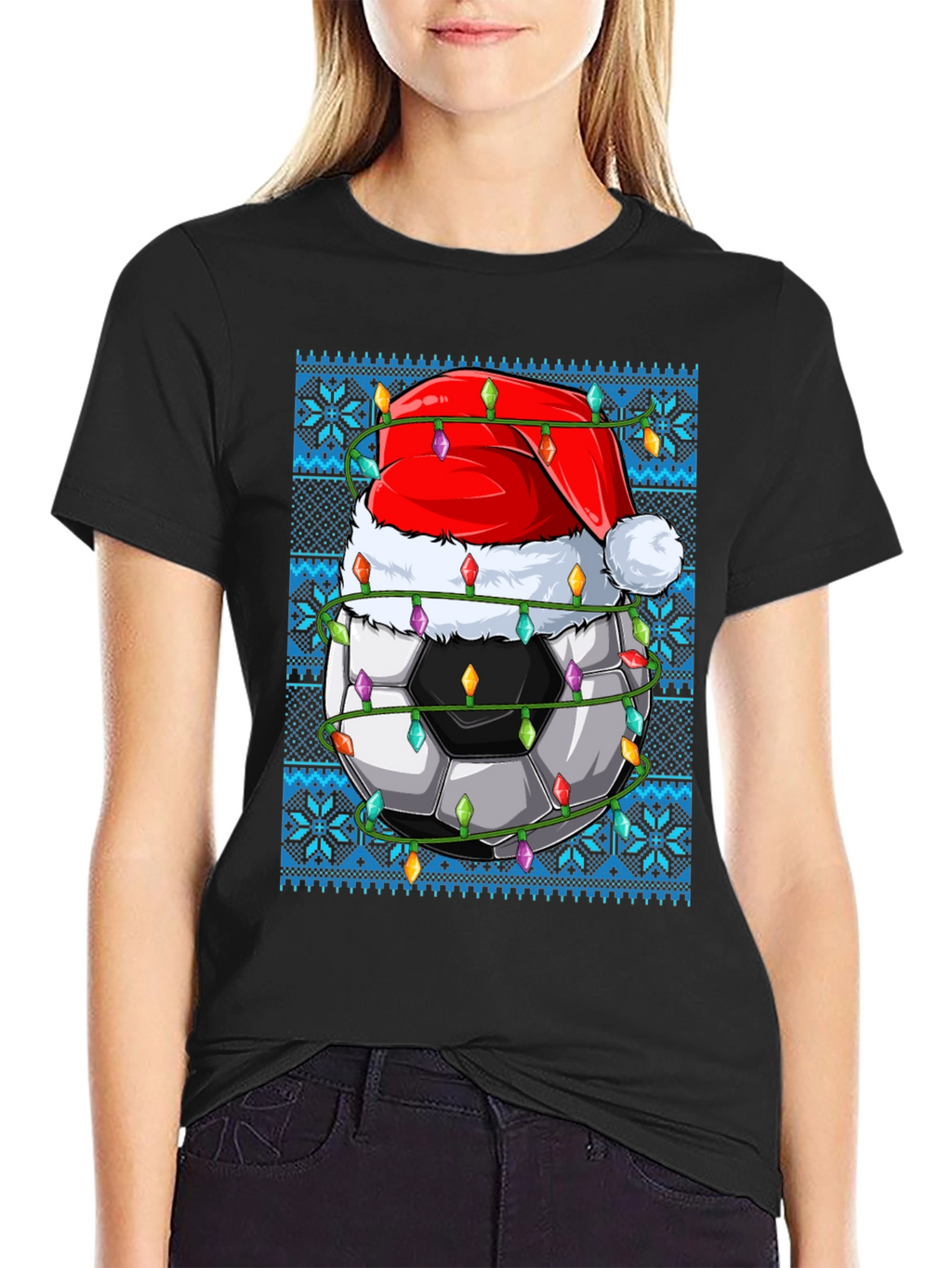 Festive Soccer Christmas T-Shirt