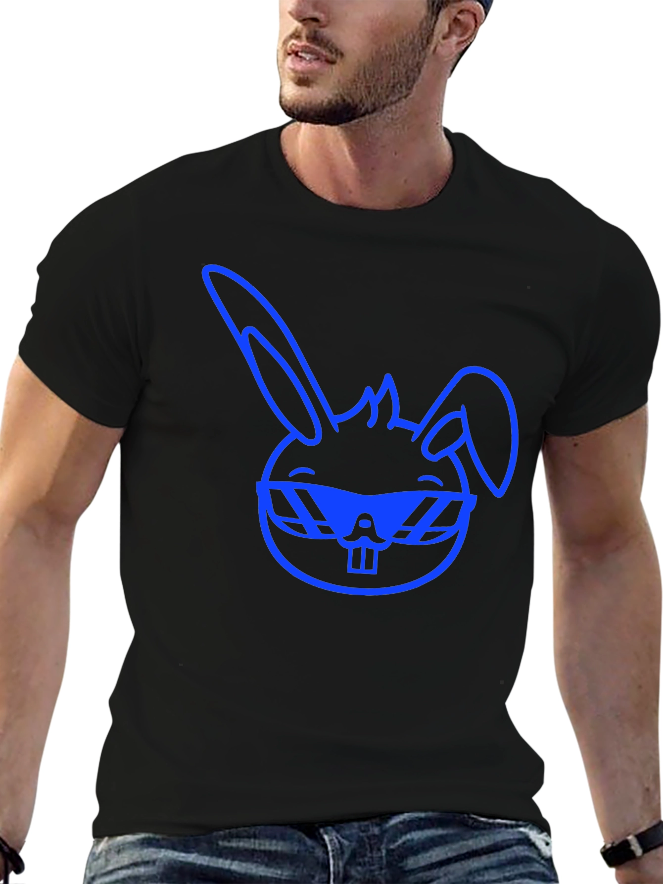 Cool Blue Bunny Graphic Tee