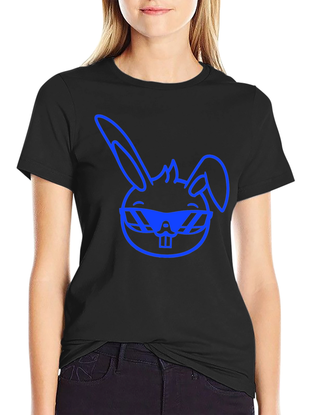 Cool Blue Bunny Graphic Tee