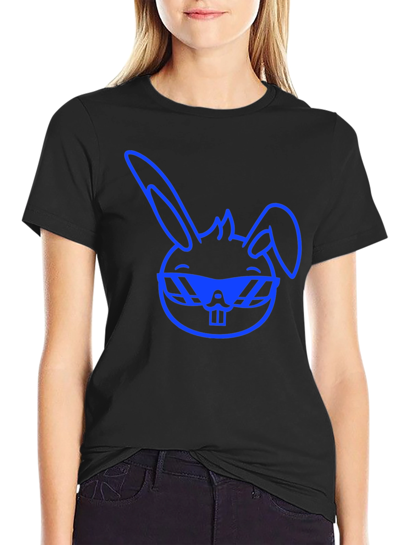 Cool Blue Bunny Graphic Tee