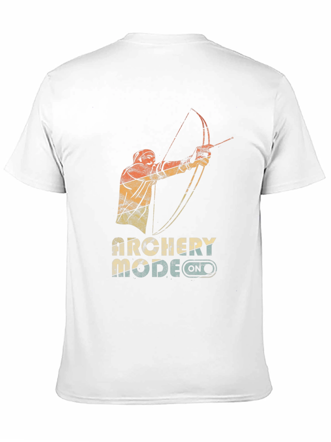 Archery Mode On Graphic Tee - Black Cotton Blend